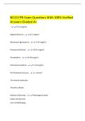 NCLEX PN Exam Questions With 100&percnt; Verified  Answers Graded A&plus; - 