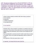 SJT- Situational Judgment Test EXAM NEWEST ACTUAL  EXAM WITH COMPLETE QUESTIONS AND CORRECT  VERIFIED ANSWERS &lpar;DETAILED ANSWERS&rpar; ALREADY  GRADED A&plus; 100&percnt; GUARANTEED TO PASS CONCEPTS&excl;&excl;&excl;  BRAND NEW&excl;&excl; 2026-2027 