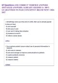 SJT Questions AND CORRECT VERIFIED ANSWERS  &lpar;DETAILED ANSWERS&rpar; ALREADY GRADED A&plus; 100&percnt;  GUARANTEED TO PASS CONCEPTS&excl;&excl;&excl; BRAND NEW&excl;&excl; 2026 2027  