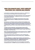 &lpar;MAN 4720&rpar; MAN4720 QUIZ 1 WITH COMPLETE SOLUTIONS 100&percnt; VERIFIED 2026 UPDATE&excl;&excl;