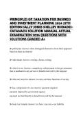 PRINCIPLES OF TAXATION FOR BUSINESS AND INVESTMENT PLANNING 2025 EDITION SALLY JONES SHELLEY RHOADESCATANACH SANDRA CALLAGHAN TEST BANK COMPREHENSIVE TEST PAPER 2026 COMPLETE ANSWERS ACCURATEPRINCIPLES OF TAXATION FOR BUSINESS AND INVESTMENT PLANNING 2025