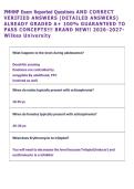 PMHNP Exam Reported Questions AND CORRECT  VERIFIED ANSWERS &lpar;DETAILED ANSWERS&rpar;  ALREADY GRADED A&plus; 100&percnt; GUARANTEED TO  PASS CONCEPTS&excl;&excl;&excl; BRAND NEW&excl;&excl; 2026-2027 Wilkes University 