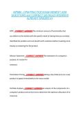 AIPMM - CPM PRACTICE EXAM NEWEST 2026  QUESTIONS and CORRECT DETAILED ANSWERS  ALREADY GRADED A&plus;