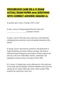 PROGRESSIVE CARE RN A V1 EXAM PRACTICE TEST 2026 TESTED QUESTIONS WITH 100&percnt; CORRECT ANSWERS GRADED A&plus;