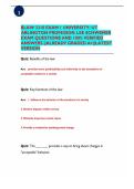 BLAW 3310 EXAM 1 UNIVERSITY&colon; UT  ARLINGTON PROFESSOR&colon; LEE SCHWEMER  EXAM QUESTIONS AND 100&percnt; VERIFIED ANSWERS &vert;&vert;ALREADY GRADED A&plus;&vert;&vert;LATEST VERSION 
