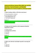 Commercial Driver License &lpar;CDL&rpar; Skills Test Verified  Questions&comma; Correct Answers&comma; and Detailed  Explanations for Science Students&vert;&vert;Already Graded  A&plus;