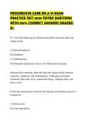 PROGRESSIVE CARE RN A V1 EXAMINATION TEST 2026 FULL QUESTIONS WITH COMPLETE SOLUTIONS GRADED A&plus;