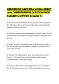 PROGRESSIVE CARE RN A V1 FINAL PAPER 2026 COMPLETE QUESTIONS AND CORRECT ANSWERS GRADED A&plus;