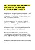 PROGRESSIVE CARE RN A V1 TEST BANK 2026 UPDATED QUESTIONS AND VERIFIED SOLUTIONS GRADED A&plus;PROGRESSIVE CARE RN A V1 TEST BANK 2026 UPDATED QUESTIONS AND VERIFIED SOLUTIONS GRADED A&plus;