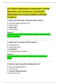 CDL Tanker Endorsement Examination Verified  Questions&comma; Correct Answers&comma; and Detailed  Explanations for Science Students&vert;&vert;Already  Graded A&plus; 