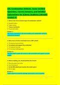 CDL Combination Vehicles  Exam Verified  Questions&comma; Correct Answers&comma; and Detailed  Explanations for Science Students&vert;&vert;Already  Graded A&plus; 