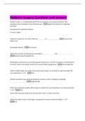 Pediatric Surgery Questions and answers 