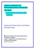 Nursing Pharmacology Study Guide & MCQ Practice Bank &mdash; Goodman & Gilman Based