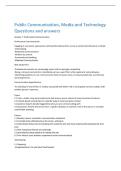 Public Communication&comma; Media and Technology  Questions and answers 