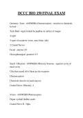 DCCC BIO 150 FINAL EXAM QUESTIONS AND ANSWERS 2026