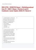 NUR 2755 &sol; NUR2755 Exam 1&colon; Multidimensional Care IV &sol; MDC 4 Exam 1 Review A and B Combined &vert; Latest Update 2026-27 &vert; Rated A&plus;