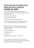 PSI FNP EXAMS ONE AND TWO PREDICTOR 2022 2023 COMPLETE SOLUTION QUESTIONS AND VERIFIED ANSWERS GRADED A&plus;