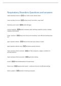 Respiratory Disorders Questions and answers 