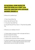 PSI NATIONAL HOME INSPECTOR PRACTICE EXAM 2024 ACTUAL EXAM PAPER 2026 QUESTIONS WITH ANSWERS GRADED A&plus;