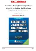Test Bank for Essentials of Strength Training and Conditioning 4th Edition Haff &sol; All Chapters 1 - 24 &sol; Full Complete