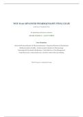 WGU D116 Advanced Pharmacology Final Exam &lpar;Latest Version 2026&sol;2027&rpar; &ndash; OA & PA &vert; Q&A Just Released