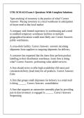 UTK SCM 413 Exam 1 Questions With Complete Solutions