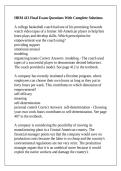 HRM 413 Final Exam Questions With Complete Solutions