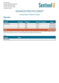 SIMU Case Abisai Dixson Activity Report&colon; Pediatric Typical &vert; ADVANCED PRACTICE SERIES &vert; Completed 2025&sol;26 - American Sentinel University&period;