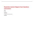 Respiratory System Diagram Exam Questions  and answers 