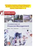 Full Test Bank for Foundations of Financial Management 18th Edition by Stanley Block&comma; Geoffrey Hirt&comma; and Bartley Danielsen Complete Coverage &lpar;Chapters 1-21&rpar; Verified Questions & Correct Answers Working Capital &sol; Capital Budgeting &sol; Time Value of Money Upd