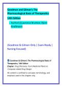 Nursing Pharmacology Study Guide & MCQ Test Bank &vert; Goodman & Gilman 14th Ed