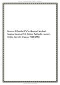 TEST BANK FOR Lewis's Medical-Surgical Nursing in Canada&comma;  5th Edition by Jane&comma; Shelley&comma; Mariann M&period; Harding GUIDE WITH  RATIONALES 100&percnt; VERIFIED LATEST UPDATE