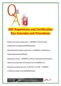 ARF Certification & Regulations 2026 &ndash; 120 Questions &ndash; CA Code Compliance&comma; Licensing&comma; PRN&comma; Staff Duties