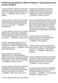 ATI RN Learning System 3&period;0&colon; Maternal Newborn 1 Exam Questions and Answers Graded A