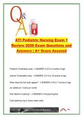 ATI Pediatric Nursing Exam 1 Review 2026 &ndash; 100&plus; Questions &ndash; Growth Milestones&comma; Reflexes&comma; Vaccines&comma; Pain Scales