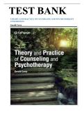 Test Bank for Theory and Practice of Counseling and Psychotherapy&comma; 11th Edition 2026&sol;2027 &ndash; Gerald Corey &ndash; Complete Verified Questions & Answers &lpar;All Chapters&rpar;
