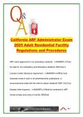 California ARF Administrator Exam 2025 &ndash; 100&plus; Questions &ndash; Title 22&comma; Licensing&comma; Staff Training&comma; Eviction Rules