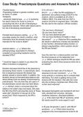 Case Study&colon; Preeclampsia Questions and Answers Rated A