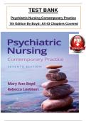 Psychiatric Nursing Test Bank &vert; Contemporary Practice &vert; 7e &vert; All Chapters