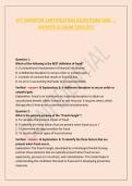 CFT MONITOR CERTIFICATION &lpar;QUESTIONS AND -- ANSWER-S&rpar; EXAM 2025&sol;26&excl;&excl;