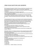CRMA EXAM QUESTIONS AND ANSWERS
