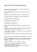 CRMA TEST QUESTIONS AND ANSWERS