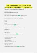 DAU Final Exam UPDATED ACTUAL  QUESTIONS AND CORRECT ANSWERS