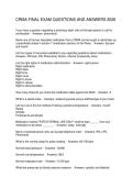 CRMA FINAL EXAM QUESTIONS AND ANSWERS 2026