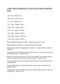CRMA MEASUREMENTS QUESTIONS AND ANSWERS 2026