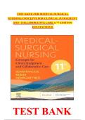 TEST BANK FOR MEDICAL SURGICAL NURSING&colon; CONCEPTS FOR CLINICAL JUDGEMENTAND COLLABORATIVE CARE 11TH EDITION BY  IGNATAVICIUS STUVIA 2026