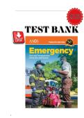 TEST BANK &mdash; Emergency Care and Transportation of the Sick and Injured &lpar;12th Edition&comma; All 1-41 Chapters Covered With Questions And Verified Solutions With Rationales And Case Study&period;