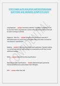 State Farm Estimatics Exam &lpar;Latest 2025 &sol; 2026&rpar;&colon; Most Comprehensive Qs & Ans - to Pass the Exam&comma; 100&percnt; Verified - UPDATED