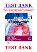 Test Bank for Egan&rsquo;s Fundamentals of Respiratory Care&comma; 13th Edition by Stoller&comma; Kacmarek&comma; Heuer&comma; Vines&comma; Chatburn & Mireles-Cabodevila &vert; Complete Chapters 1-58 with Verified Answers &vert; Updated 2026