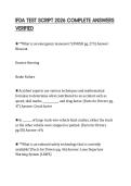 IFDA TEST SCRIPT 2026 COMPLETE ANSWERS VERIFIED
